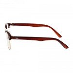 Shiratori New Vintage Classic Half Frame Semi-Rimless Wayfarer Clear Lens Glasses …