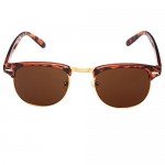 Shiratori New Vintage Classic Half Frame Semi-Rimless Wayfarer Clear Lens Glasses …