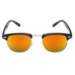 Shiratori New Vintage Classic Half Frame Semi-Rimless Wayfarer Clear Lens Glasses …