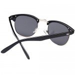 Shiratori New Vintage Classic Half Frame Semi-Rimless Wayfarer Clear Lens Glasses …