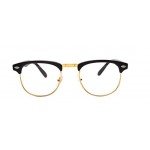 Shiratori New Vintage Classic Half Frame Semi-Rimless Wayfarer Clear Lens Glasses …