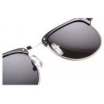 Shiratori New Vintage Classic Half Frame Semi-Rimless Wayfarer Clear Lens Glasses …