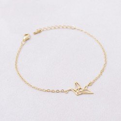 Shuangshuo Link Chain Animal Origami Crane Bracelet for Women Fashion  Animal Bird Chram Bracelets Party Gift 2017