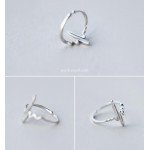 Shuangshuo Vintage Heart Beat Rings for Women Adjustable Electrocardiogram Ring Simple ECG Party Fashion Jewelry Wave Ring