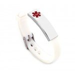 Silicone Bracelet Medical Alert ID for Men and Women Adjustable Size (Free Engraving)