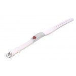 Silicone Bracelet Medical Alert ID for Men and Women Adjustable Size (Free Engraving)