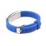 Silicone Bracelet Medical Alert ID for Men and Women Adjustable Size (Free Engraving)