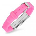 Silicone Bracelet Medical Alert ID for Men and Women Adjustable Size (Free Engraving)