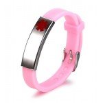 Silicone Bracelet Medical Alert ID for Men and Women Adjustable Size (Free Engraving)