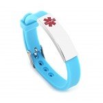 Silicone Bracelet Medical Alert ID for Men and Women Adjustable Size (Free Engraving)