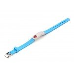 Silicone Bracelet Medical Alert ID for Men and Women Adjustable Size (Free Engraving)