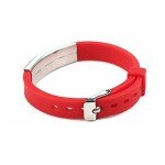 Silicone Bracelet Medical Alert ID for Men and Women Adjustable Size (Free Engraving)