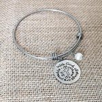 Silver Infinity Cross Necklace Bracelet Religious Jewelry Inspirational Gift,With God All Things are Possible,For Children, Friends, Graduation, school,Best Gift