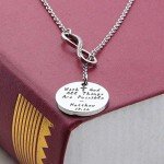 Silver Infinity Cross Necklace Bracelet Religious Jewelry Inspirational Gift,With God All Things are Possible,For Children, Friends, Graduation, school,Best Gift
