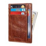 SimpacX Slim Wallet RFID Front Pocket Wallet Minimalist Secure Thin Credit Card Holder