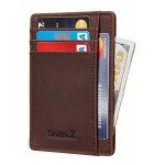 SimpacX Slim Wallet RFID Front Pocket Wallet Minimalist Secure Thin Credit Card Holder