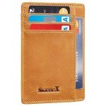 SimpacX Slim Wallet RFID Front Pocket Wallet Minimalist Secure Thin Credit Card Holder