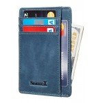 SimpacX Slim Wallet RFID Front Pocket Wallet Minimalist Secure Thin Credit Card Holder