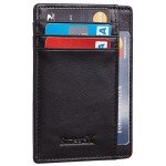 SimpacX Slim Wallet RFID Front Pocket Wallet Minimalist Secure Thin Credit Card Holder