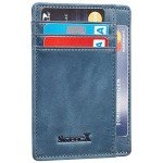 SimpacX Slim Wallet RFID Front Pocket Wallet Minimalist Secure Thin Credit Card Holder