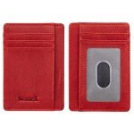 SimpacX Slim Wallet RFID Front Pocket Wallet Minimalist Secure Thin Credit Card Holder