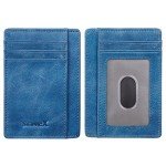 SimpacX Slim Wallet RFID Front Pocket Wallet Minimalist Secure Thin Credit Card Holder