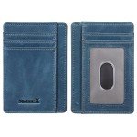 SimpacX Slim Wallet RFID Front Pocket Wallet Minimalist Secure Thin Credit Card Holder