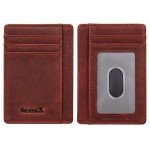 SimpacX Slim Wallet RFID Front Pocket Wallet Minimalist Secure Thin Credit Card Holder