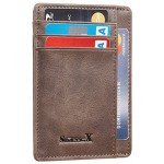 SimpacX Slim Wallet RFID Front Pocket Wallet Minimalist Secure Thin Credit Card Holder
