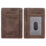 SimpacX Slim Wallet RFID Front Pocket Wallet Minimalist Secure Thin Credit Card Holder