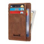SimpacX Slim Wallet RFID Front Pocket Wallet Minimalist Secure Thin Credit Card Holder