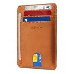 Slim Minimalist Front Pocket RFID Blocking Leather Wallets for Men & Women