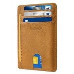 Slim Minimalist Front Pocket RFID Blocking Leather Wallets for Men & Women