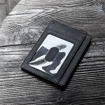 Slim Minimalist Front Pocket RFID Blocking Leather Wallets for Men & Women