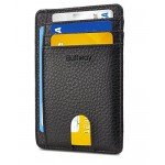 Slim Minimalist Front Pocket RFID Blocking Leather Wallets for Men & Women