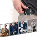 Slim Wallet , Men Women Money Clip Metal Wallet Minimalist Carbon Fibre RFID Blocking