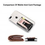 Slim Wallet , Men Women Money Clip Metal Wallet Minimalist Carbon Fibre RFID Blocking