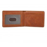Slim Wallet Genuine Leather Front Pocket Wallet with ID Window RFID Blocking Slim Wallet Genuine Leather Front Pocket Wallet with ID Window RFID Blocking