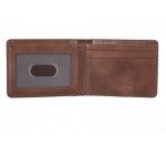 Slim Wallet Genuine Leather Front Pocket Wallet with ID Window RFID Blocking Slim Wallet Genuine Leather Front Pocket Wallet with ID Window RFID Blocking