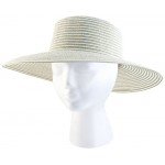 Sloggers Women's  Wide Brim Braided Sun Hat with Wind Lanyard - Dark Brown -  UPF 50+  Maximum Sun Protection, Style 442DB01