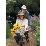 Sloggers Women's  Wide Brim Braided Sun Hat with Wind Lanyard - Dark Brown -  UPF 50+  Maximum Sun Protection, Style 442DB01