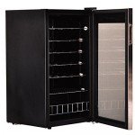 Smad Single Zone 28 Bottles Freestanding Wine Cellars Stainless Steel Frame