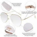 SojoS Classic Aviator Mirrored Flat Lens Sunglasses Metal Frame with Spring Hinges SJ1030