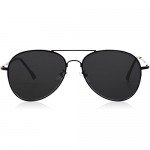 SojoS Classic Aviator Mirrored Flat Lens Sunglasses Metal Frame with Spring Hinges SJ1030