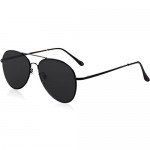 SojoS Classic Aviator Mirrored Flat Lens Sunglasses Metal Frame with Spring Hinges SJ1030