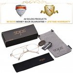 SojoS Classic Aviator Mirrored Flat Lens Sunglasses Metal Frame with Spring Hinges SJ1030