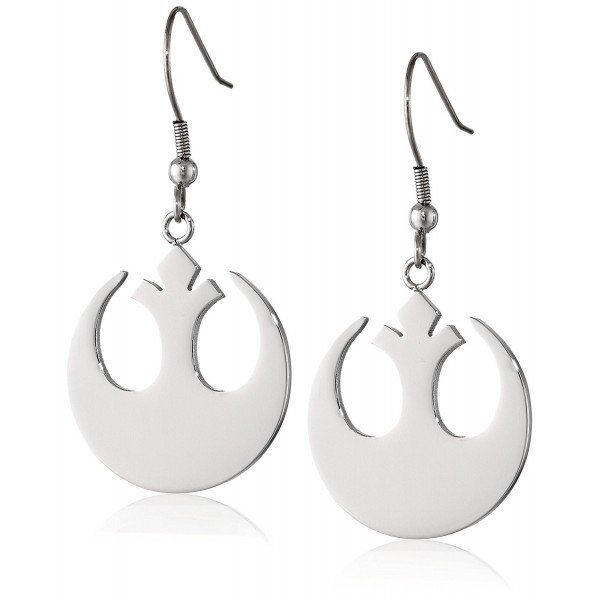 Star Wars Stainless Steel Rebel Alliance Dangle Earrings