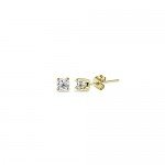 Sterling Silver Cubic Zirconia 2mm Tiny Round Unisex Tiny Stud Earrings, 3 Metal Color Options