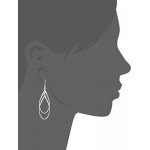 Sterling Silver Double Elongated-Oval Twist French Wire Earrings