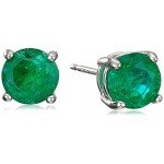 Sterling Silver Genuine and Created Gemstone Round 6mm Birthstone Stud Earrings
